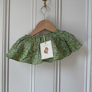 NWT Konges Slojd Floral Green Skirt - 6 months